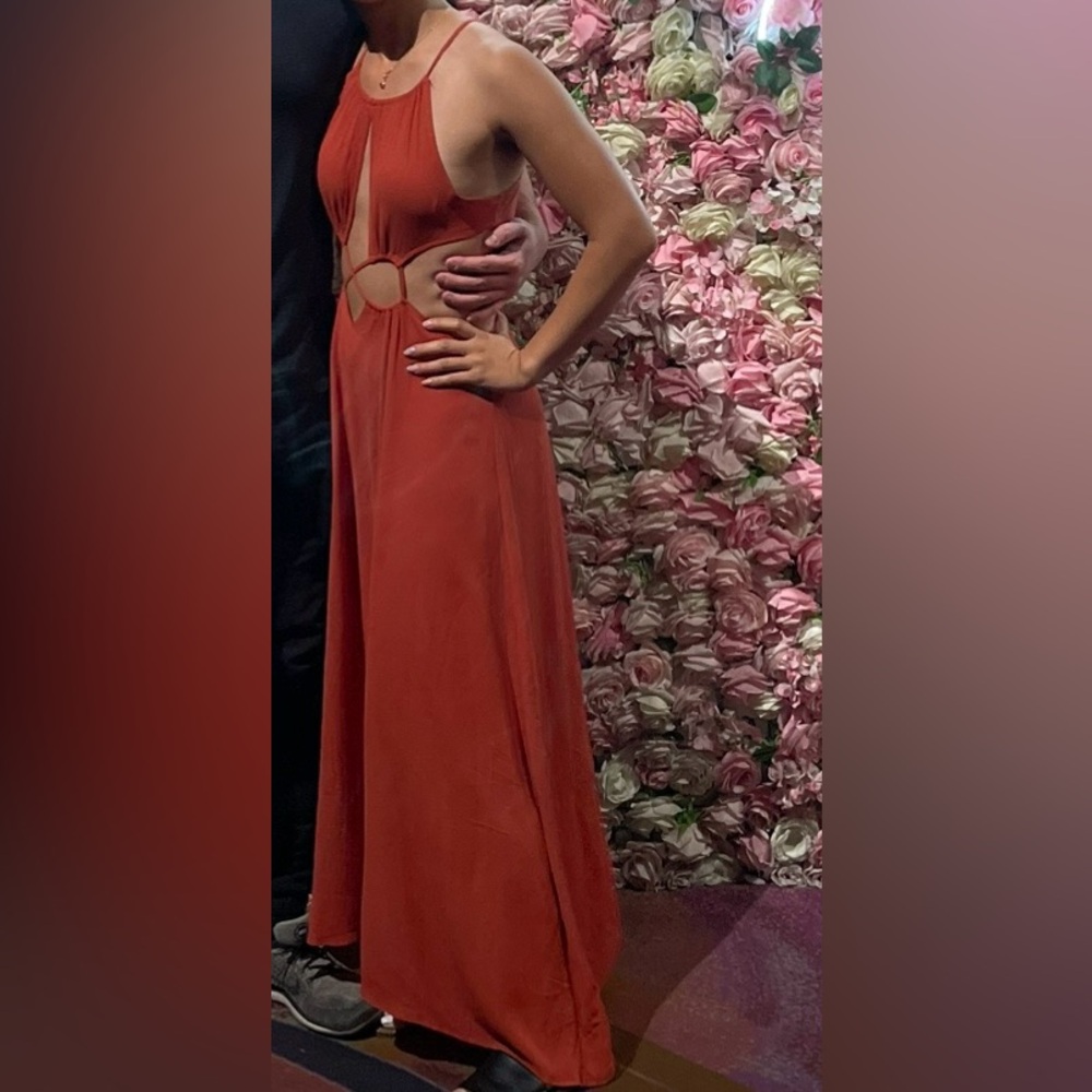 Elegant Red Maxi Dress